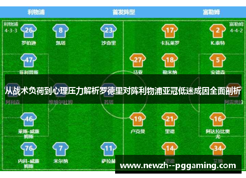 从战术负荷到心理压力解析罗德里对阵利物浦亚冠低迷成因全面剖析 从战术负荷到心理压力解析罗德里对阵利物浦亚冠低迷成因全面剖析